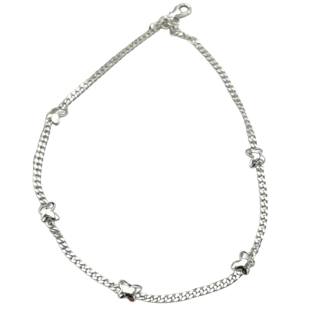 Butterfly Anklet for Women  5 Charm Dainty Design